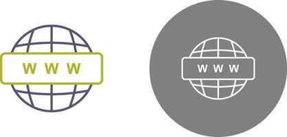 World Wide Web Icon Design vector