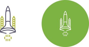 Space Shuttle Icon Design vector