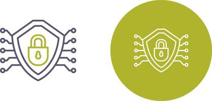 Cyber Security Icon Design vector