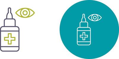 Eye Drop Icon Design vector