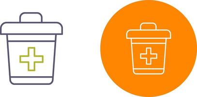 Dustbin Icon Design vector