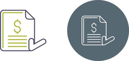 Invoice Icon Design vector