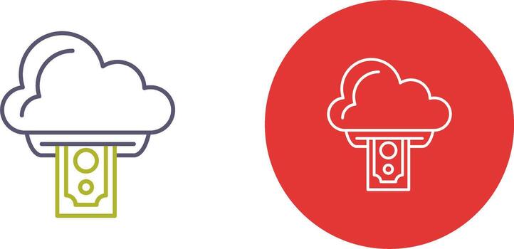 Cloud Computing Icon Design vector