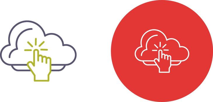 Cloud Computing Icon Design vector