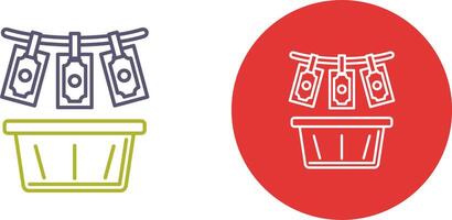 Money Loundering Icon Design vector