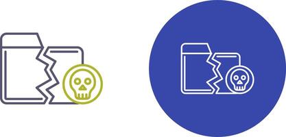 Infected Files Icon Design vector
