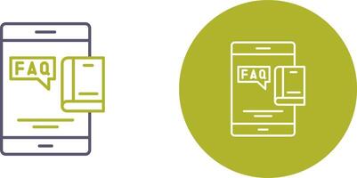 Faq Icon Design vector