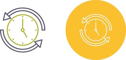 Run Time Icon Design vector