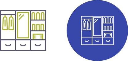 Wardrobe Icon Design vector