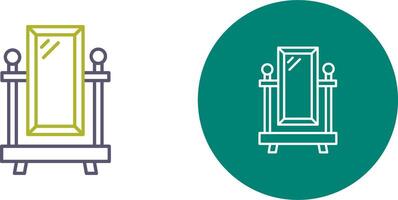 Floor Mirror Icon Design vector