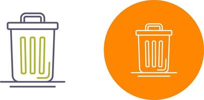 Trash Can Icon Design vector