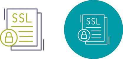 SSL Icon Design vector