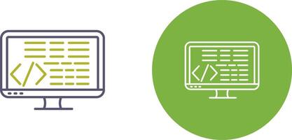 Coding Icon Design vector