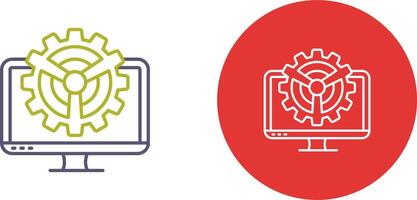Monitor Icon Design vector