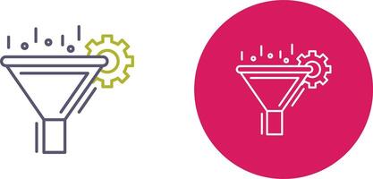 Filtering Icon Design vector