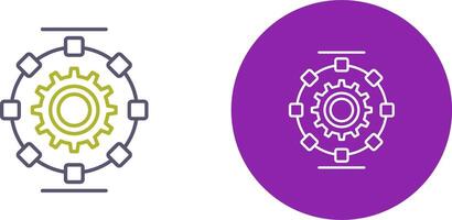 Automated Process Icon Design vector