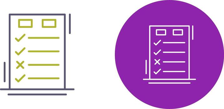 Today to Done CheckList Icon Design vector