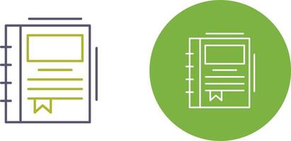 Spring Notebook Icon Design vector
