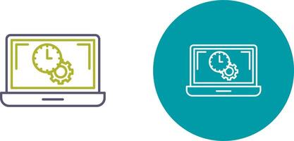 Flex Time Icon Design vector
