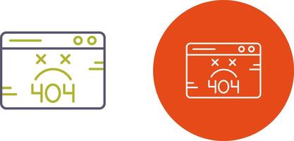 404 Error Icon Design vector
