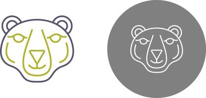 diseño de icono de oso polar vector