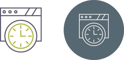 Wall Clock Icon Design vector