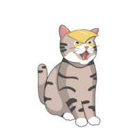 Cheese Cat Sticker Tshirt Illustration png