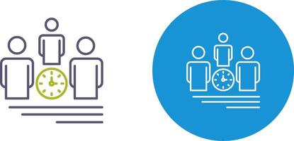 Team Management Icon Design vector