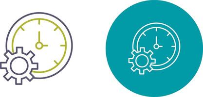 Time Setting Icon Design vector