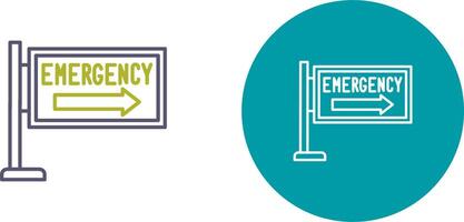 Emergency Sign Icon Design vector