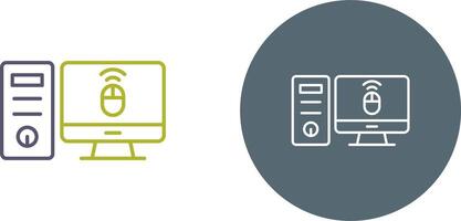 Desktop Computer Icon Design vector