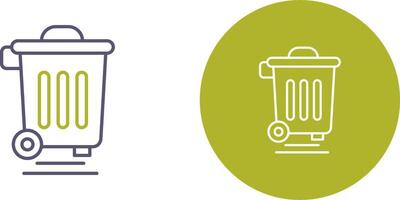 Dustbin Icon Design vector