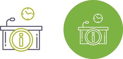 Information Desk Icon Design vector