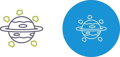 Saturn Icon Design vector