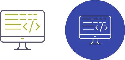 Coding Icon Design vector