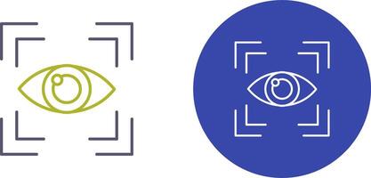 Eye Scan Icon Design vector
