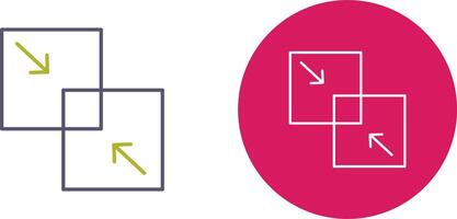 Combine Icon Design vector