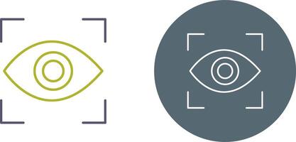 Eye Scan Icon Design vector