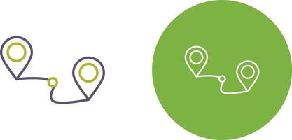 Route Icon Design vector