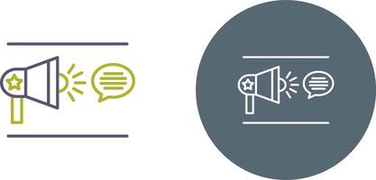 Freedom Of Speech Icon Design vector