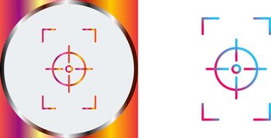 Unique Focus Vertical Icon Design vector