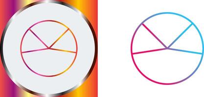 Pie Chart Analysis Icon Design vector