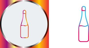 Champagne Bottle Icon Design vector