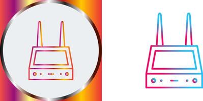 Unique Router Icon Design vector