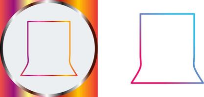 Unique Back Stand Icon Design vector