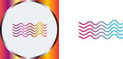 Magnetic Waves Icon Design vector