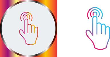 Danger of Hand Press Icon Design vector