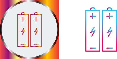 Batteries Icon Design vector