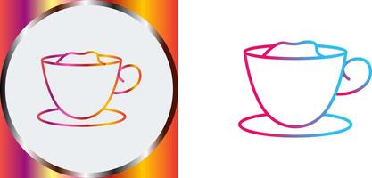 Creamy Coffee Icon Design vector