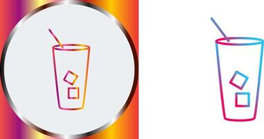 Iced Coffee Icon Design vector